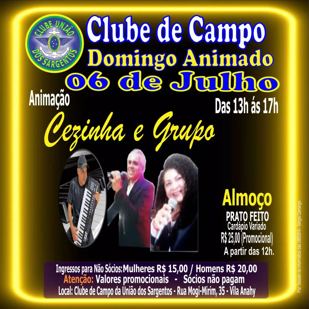 Domingo Animado no Clube de Campo 06/07/2025